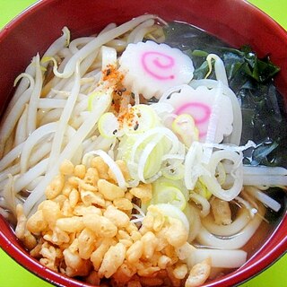 もやしワカメうどん